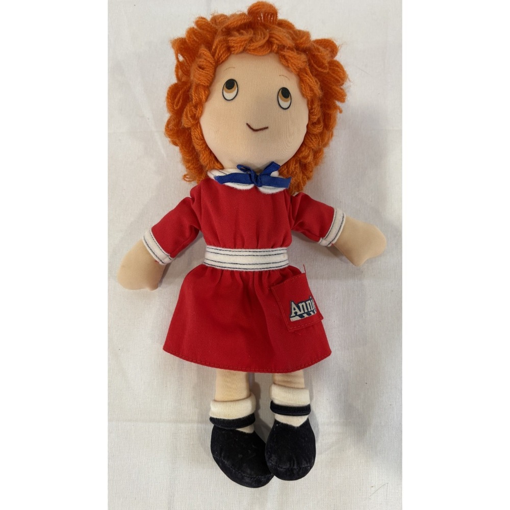 Vintage 1982 Little Orphan Annie Doll 12"‎ Stuffed Plush Applause Rag Doll
